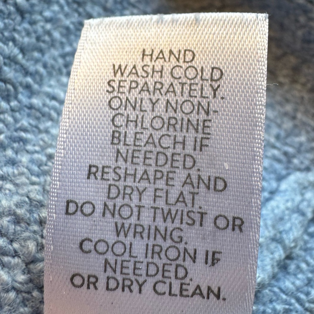 J. Jill Pure Jill Light Blue Cozy Concepts Boucle Sweater Petite S - Picture 6 of 6